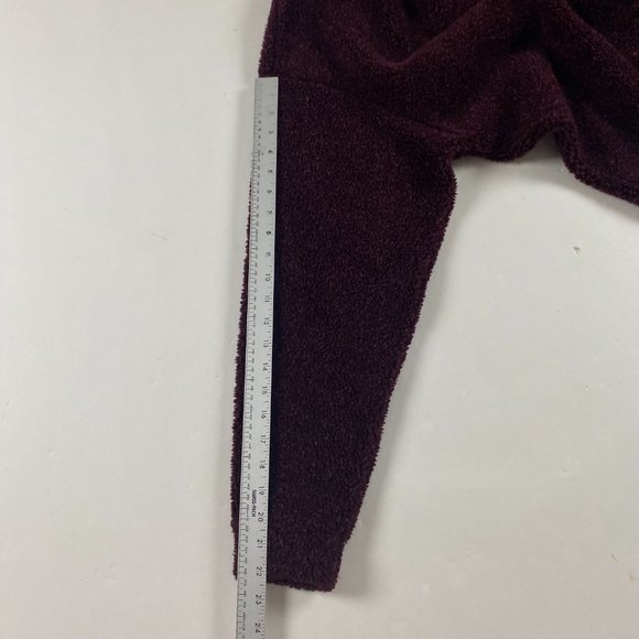 Vintage True North Canada 1/4 Zip Fleece Pullover Adult Medium Burgundy Sweater - Picture 9 of 10